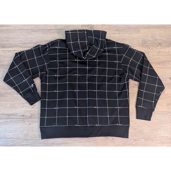 BACK TO SCHOOL Mint Condition Black & White CHAMPION Hoodie Sweatshirt LARGE - Picture 3 of 4